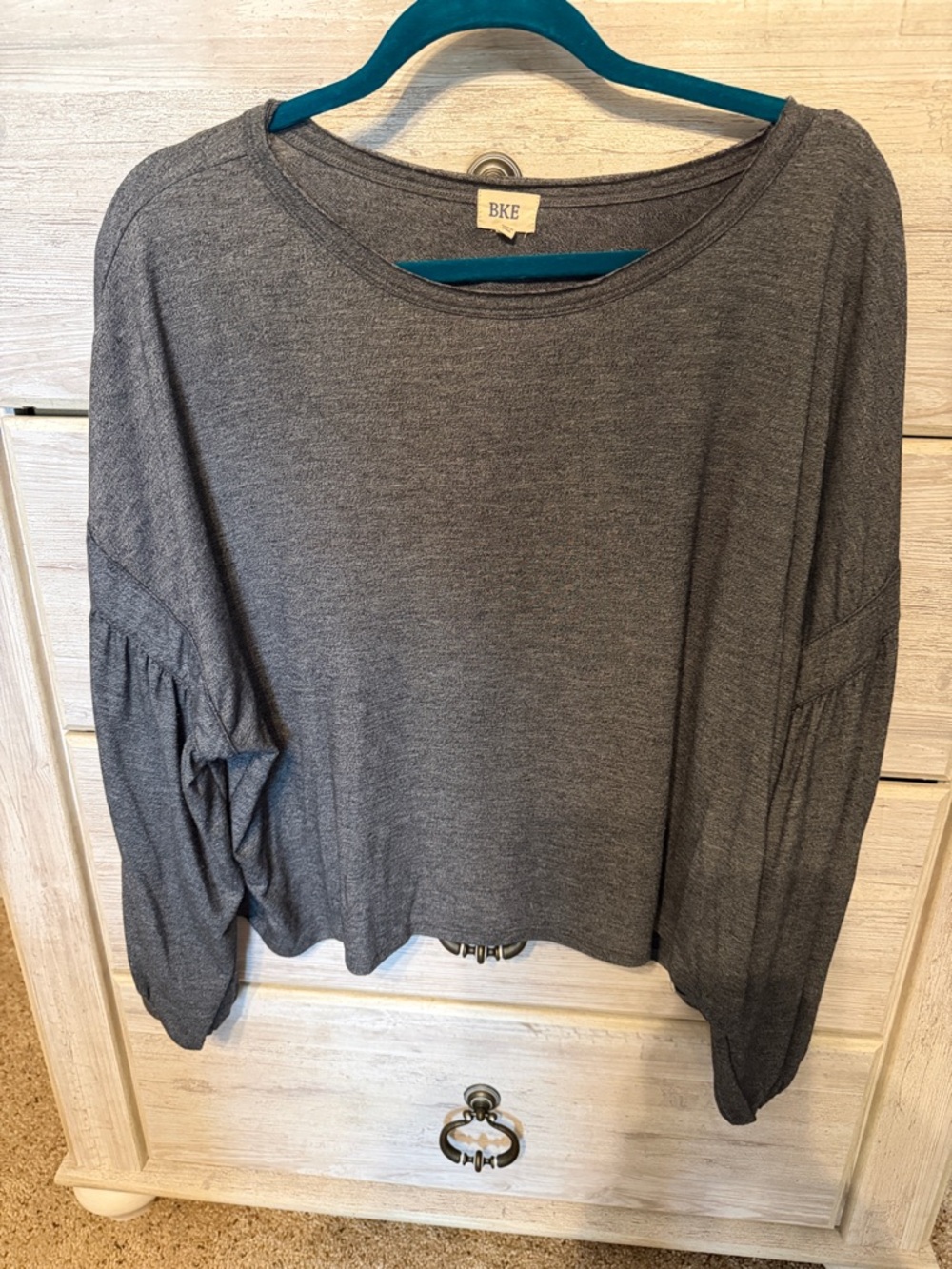 Women’s buckle BKE Women's Charcoal Gray Pullover Sweater Top size small
